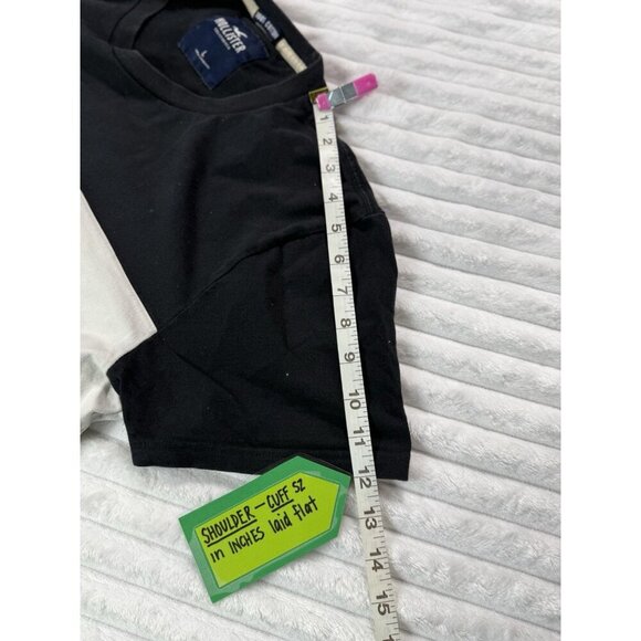 HOLLISTER White Short Sleeve Logo Colorblock Shirt Men's Large - Picture 6 of 13